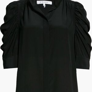 Frame Denim Black Blouse